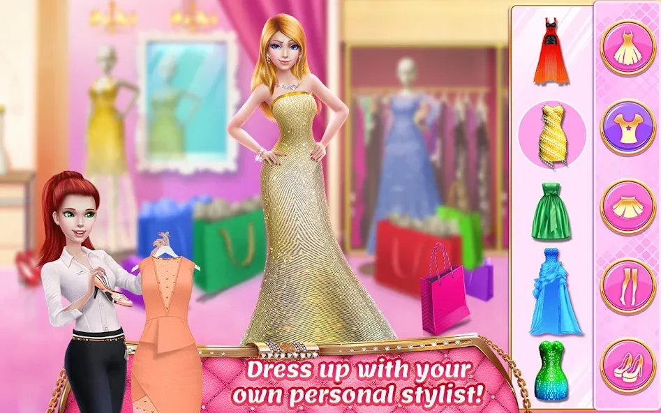 Rich Girl Mall - Shopping Game  [МОД Все открыто] Screenshot 1