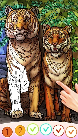 Color Swipe Coloring Book game  [МОД Бесконечные деньги] Screenshot 3