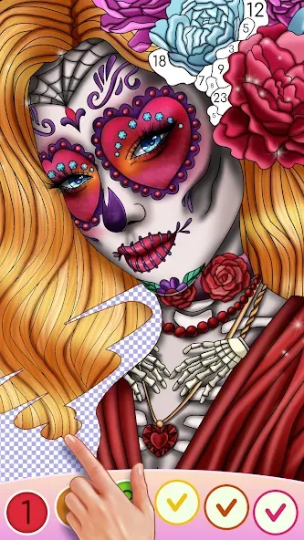 Color Swipe Coloring Book game  [МОД Бесконечные деньги] Screenshot 4