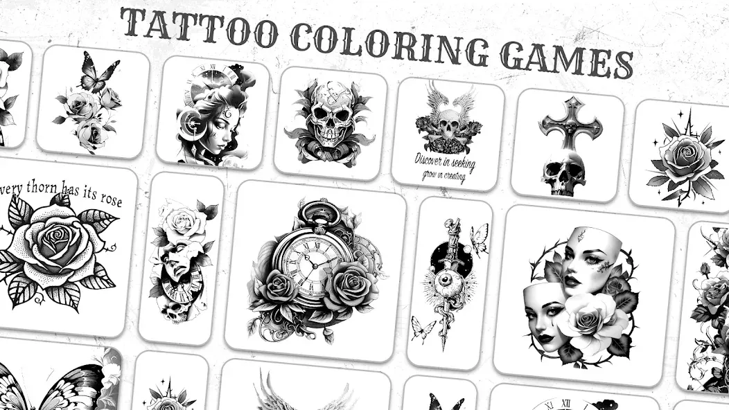 Tattoo Coloring games  [МОД Все открыто] Screenshot 4