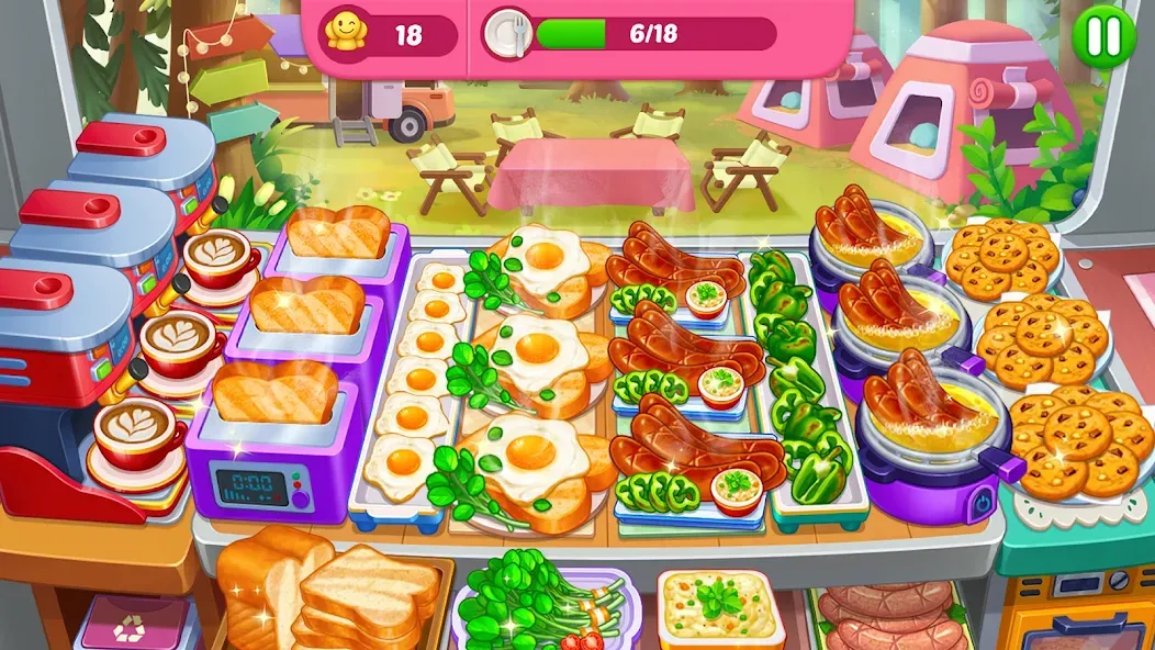 Crazy Cooking Diner: Chef Game (Крейзи кукинг дайнер)  [МОД Много монет] Screenshot 3