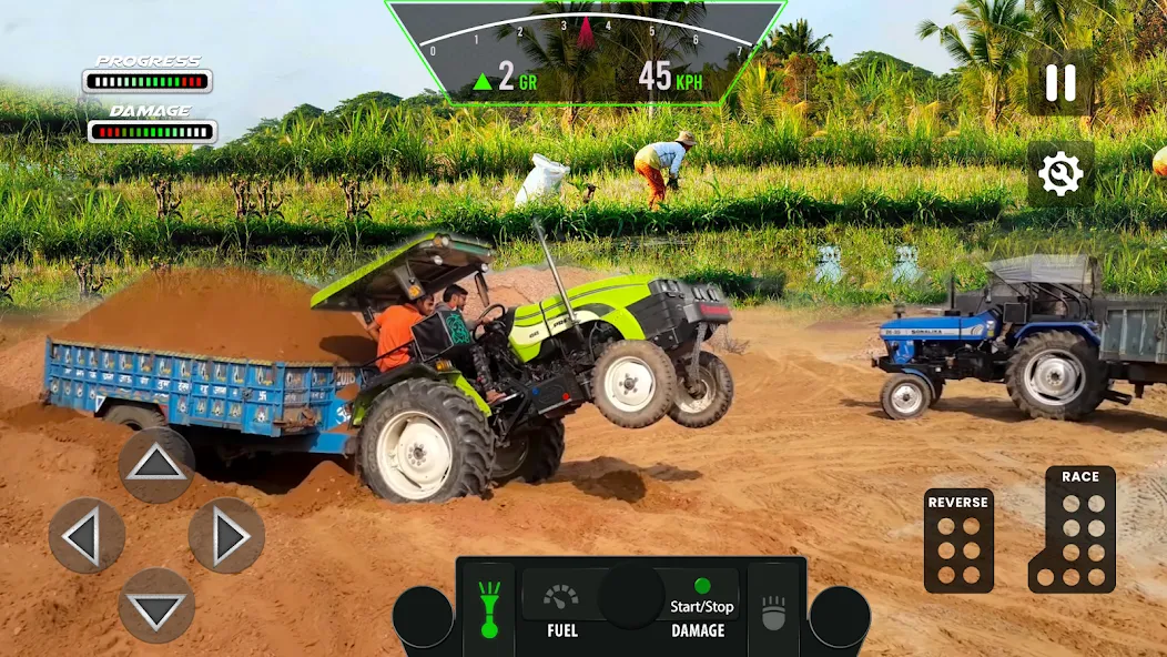 Tractor Simulator Farm Games (Фарминг игры)  [МОД Бесконечные монеты] Screenshot 2