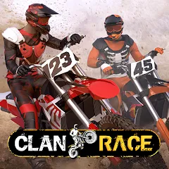 Скачать взломанную Clan Race: PVP Motocross races (Клан Рейс)  [МОД Unlocked] - полная версия apk на Андроид