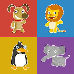Взлом Animals memory game for kids  [МОД Много монет] - полная версия apk на Андроид