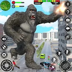 Взломанная Giant Gorilla Bigfoot Monster (Энгри Горилла)  [МОД Бесконечные монеты] - стабильная версия apk на Андроид