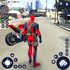 Скачать взломанную Miami Rope Hero Spider Game 2  [МОД Unlimited Money] - полная версия apk на Андроид