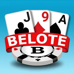 Скачать взломанную Blot Belote Coinche Online  [МОД Меню] - полная версия apk на Андроид