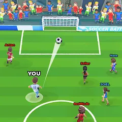 Скачать взлом Soccer Battle -  PvP Football  [МОД Бесконечные деньги] - полная версия apk на Андроид