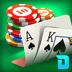 Скачать взлом DH Texas Poker - Texas Hold'em (ДХ Техас Покер)  [МОД Бесконечные монеты] - полная версия apk на Андроид