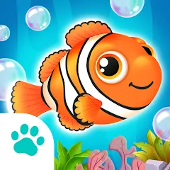 Взломанная Baby Aquarium - Fish game  [МОД Бесконечные деньги] - последняя версия apk на Андроид
