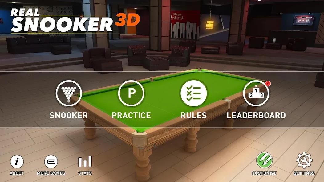 Real Snooker 3D (Реал Снукер 3D)  [МОД Unlimited Money] Screenshot 5