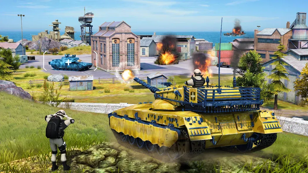 Tank Battle Army Games 2023  [МОД Много монет] Screenshot 2