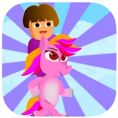 Взломанная Dora Riding Pony Escape Jungle (Дора на Пони Едет из Джунглей)  [МОД Все открыто] - последняя версия apk на Андроид