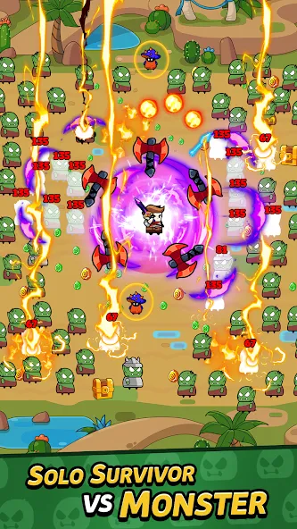 Solo Survivor IO Game (Монстер Ворлд)  [МОД Unlocked] Screenshot 1