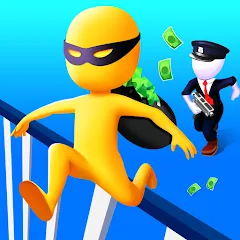 Взломанная Thief Run Race 3D: Fun Race  [МОД Много денег] - последняя версия apk на Андроид