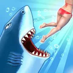 Взломанная Hungry Shark Evolution (Хангри Шарк Эволюшн)  [МОД Menu] - полная версия apk на Андроид