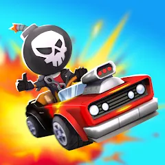 Взлом Boom Karts Multiplayer Racing (Бум Картс Мультиплеер Рейсинг)  [МОД Unlocked] - последняя версия apk на Андроид