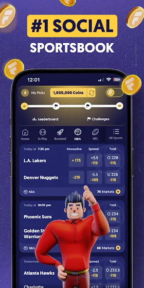 Fliff - Sports Picks (Флифф)  [МОД Много монет] Screenshot 1