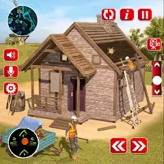 Взлом Wood House Construction Game  [МОД Много денег] - стабильная версия apk на Андроид