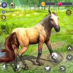 Взломанная Virtual Wild Horse Family Sim (Виртуальное семейство диких лошадей)  [МОД Меню] - полная версия apk на Андроид