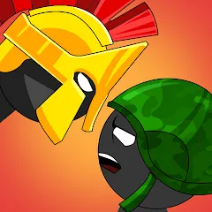 Взломанная Stickman History Battle (Стикмен История Битва)  [МОД Unlocked] - полная версия apk на Андроид