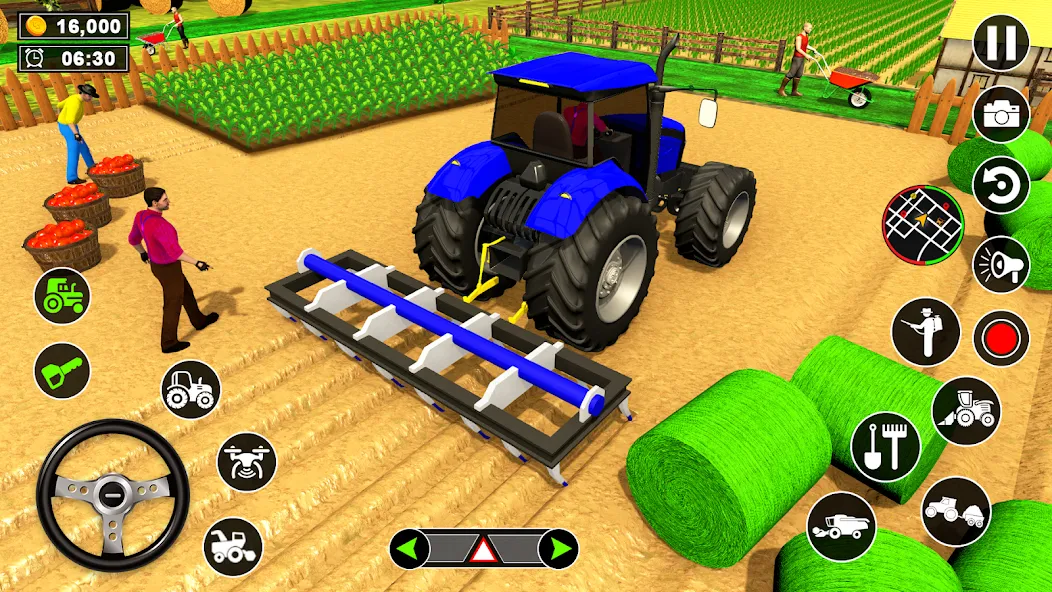 Real Tractor Driving Simulator (Реальный симулятор вождения трактора)  [МОД Unlimited Money] Screenshot 2