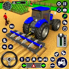 Скачать взлом Real Tractor Driving Simulator (Реальный симулятор вождения трактора)  [МОД Unlimited Money] - последняя версия apk на Андроид