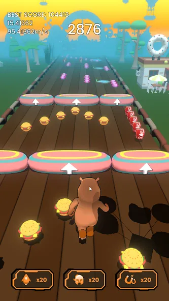 Hippo Dash (Хиппо Дэш)  [МОД Много монет] Screenshot 1