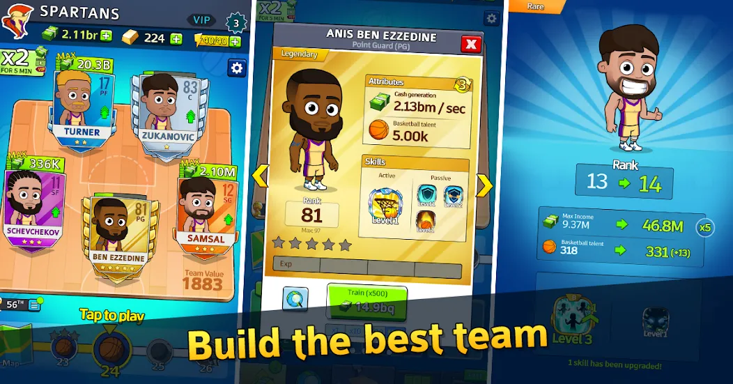 Idle Five Basketball tycoon (Айдл Файв Баскетбольный тайкун)  [МОД Меню] Screenshot 2