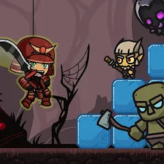 Взлом samurai adventure (самурайские приключения)  [МОД Бесконечные монеты] - полная версия apk на Андроид