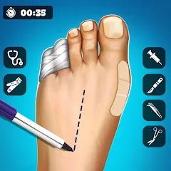 Скачать взломанную Hospital Surgeon: Doctor Game  [МОД Unlimited Money] - последняя версия apk на Андроид