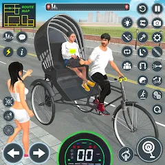 Взломанная BMX Cycle Games 3D Cycle Race (игры на велосипеде 3D гонка)  [МОД Mega Pack] - последняя версия apk на Андроид