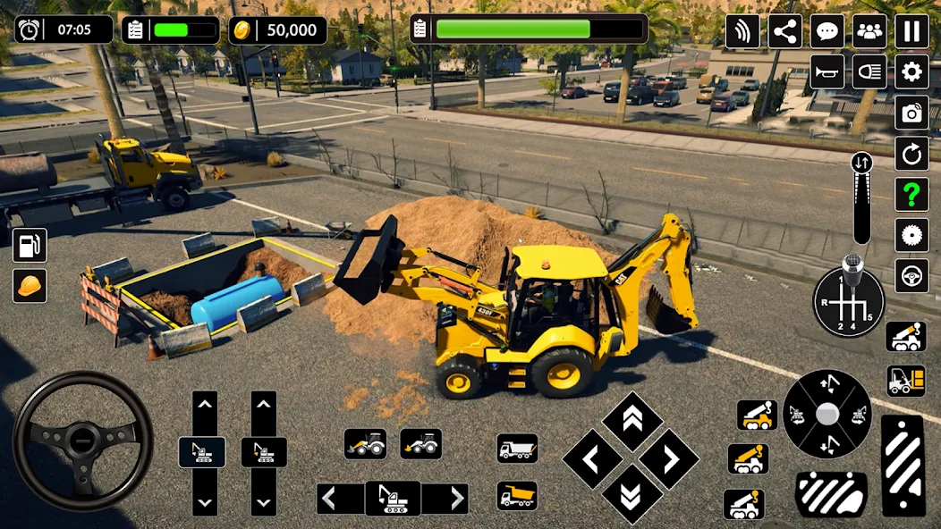 Snow Offroad Construction Game  [МОД Unlimited Money] Screenshot 3