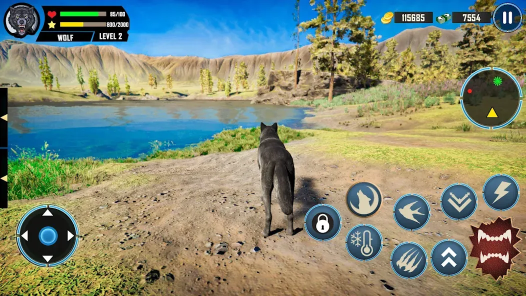 Wild Wolf Simulator Games  [МОД Mega Pack] Screenshot 2