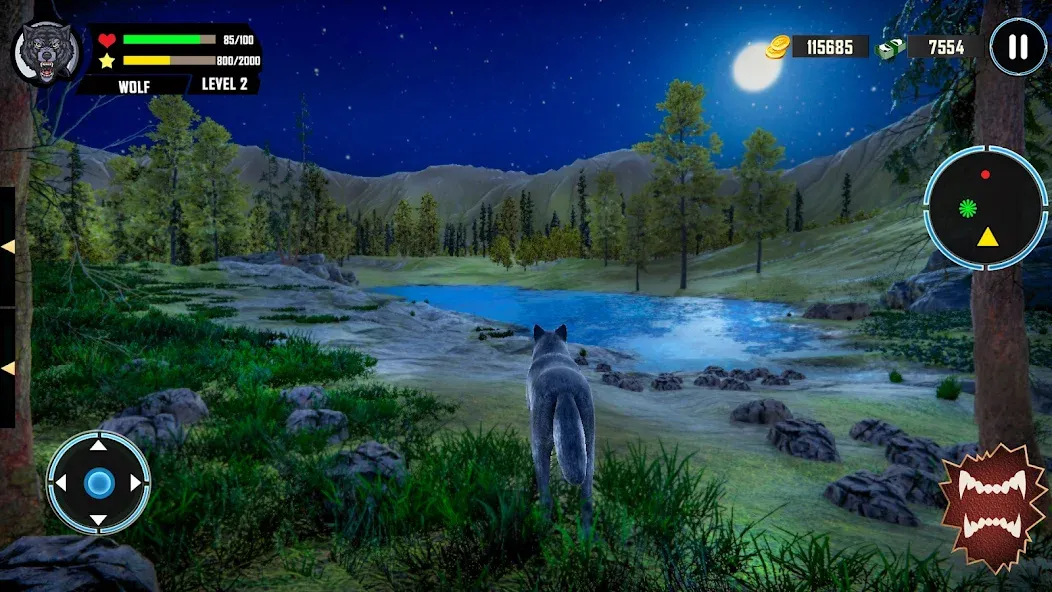 Wild Wolf Simulator Games  [МОД Mega Pack] Screenshot 4