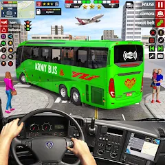 Скачать взлом US Military Coach Simulator 3D  [МОД Mega Pack] - полная версия apk на Андроид