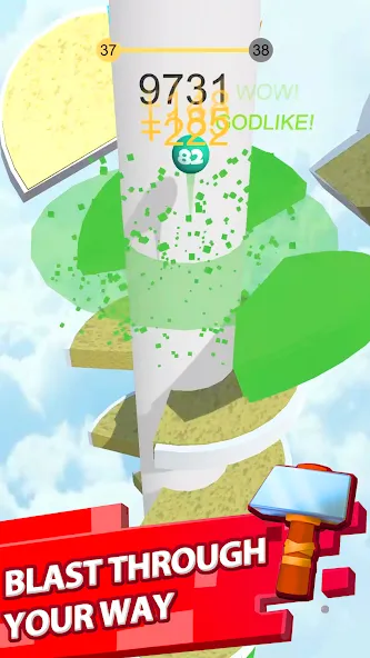 Helix Jump (Хеликс Джамп)  [МОД Unlimited Money] Screenshot 2