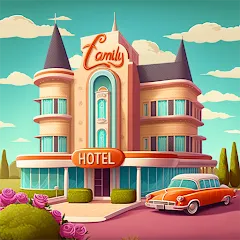 Скачать взломанную Merge Hotel: Family Story Game (Мердж Отель)  [МОД Бесконечные монеты] - стабильная версия apk на Андроид
