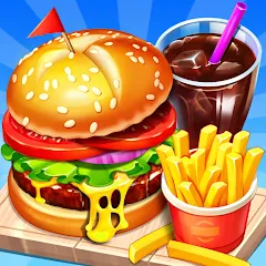Взломанная Cooking Restaurant Food Games  [МОД Menu] - последняя версия apk на Андроид