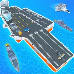Скачать взломанную Idle Aircraft Carrier (Айдл Эйркрафт Кэрриер)  [МОД Unlocked] - стабильная версия apk на Андроид