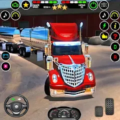 Скачать взломанную US Truck Driving Cargo Game 3D (Американский грузовик водителя)  [МОД Много денег] - полная версия apk на Андроид