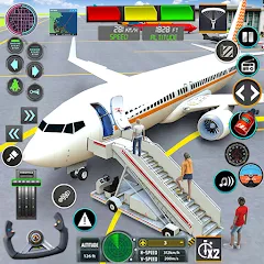 Взломанная Pilot Flight Simulator Games  [МОД Много денег] - стабильная версия apk на Андроид