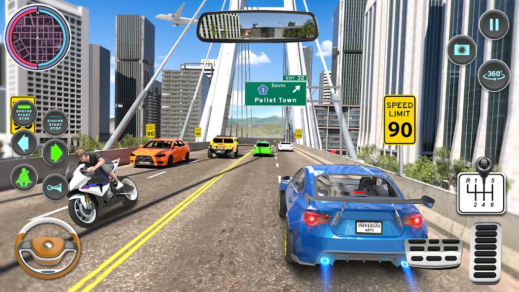 Modern Car Driving School Game  [МОД Меню] Screenshot 5