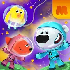 Скачать взломанную Be-be-bears in space  [МОД Бесконечные монеты] - стабильная версия apk на Андроид