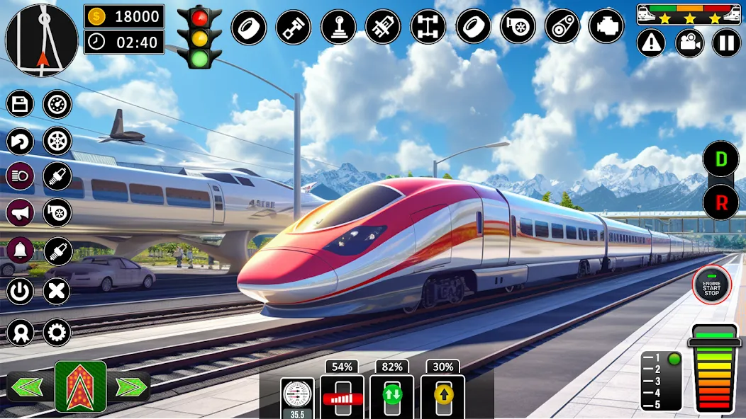 City Train Games Driver Sim 3D  [МОД Много денег] Screenshot 4