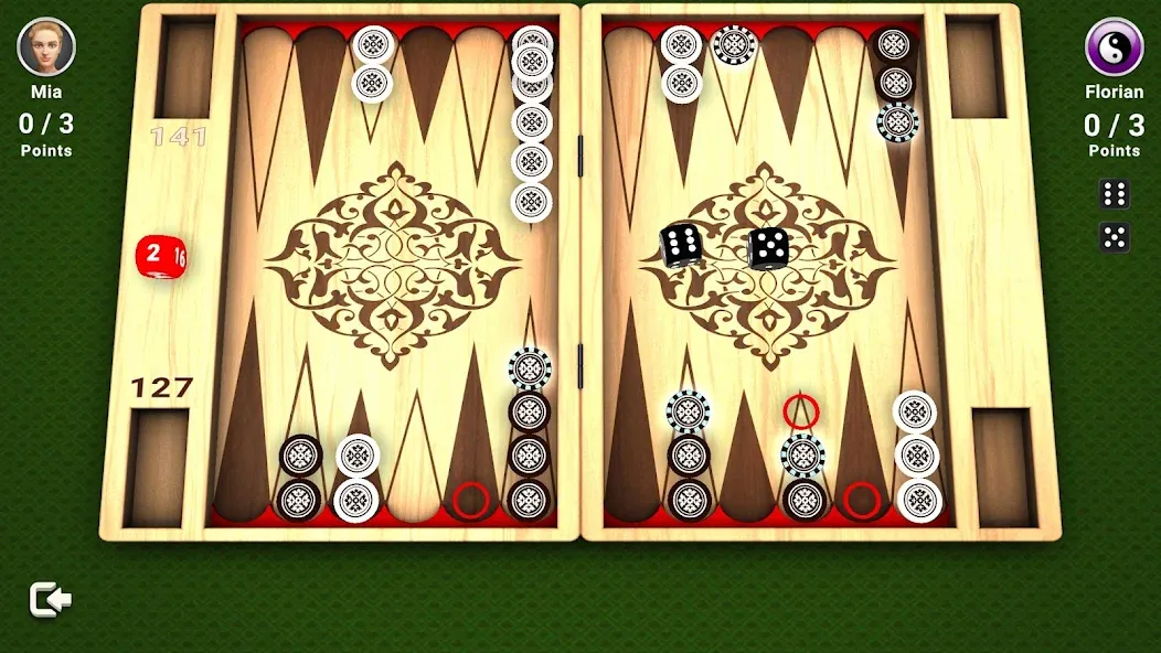 Backgammon -  Board Game  [МОД Все открыто] Screenshot 2
