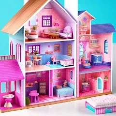 Взлом Doll House Design Doll Games (Дизайн кукольного домика игры с куклами)  [МОД Unlimited Money] - полная версия apk на Андроид