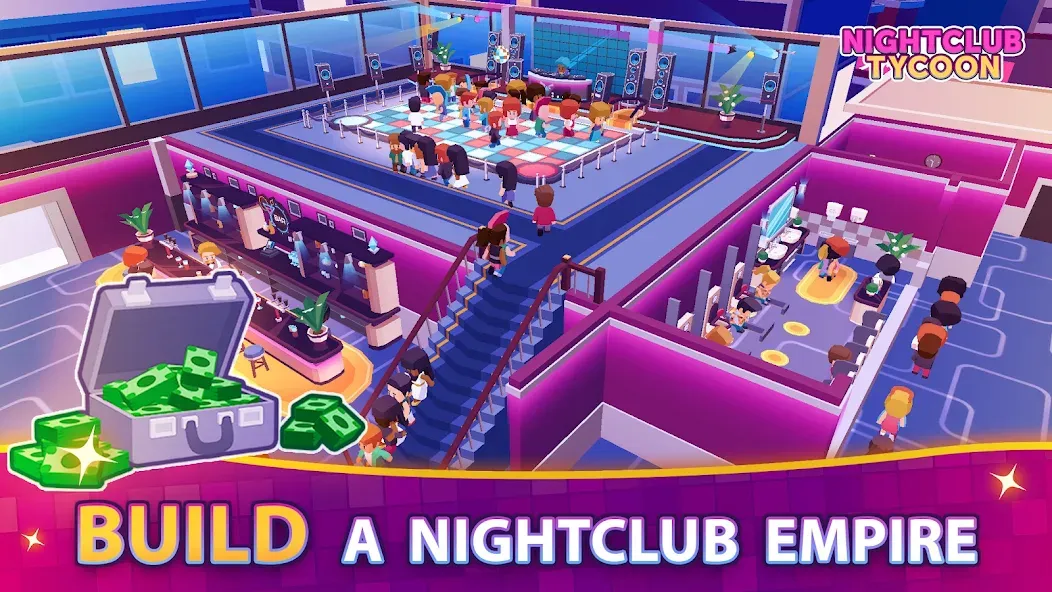 Nightclub Tycoon: Idle Empire  [МОД Бесконечные деньги] Screenshot 1