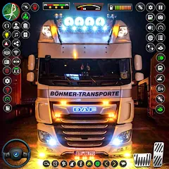 Взлом US Truck City Transport Sim 3d  [МОД Много монет] - последняя версия apk на Андроид