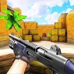 Скачать взлом Gun Strike: FPS Shooter Game (Каунтер Атак)  [МОД Бесконечные деньги] - стабильная версия apk на Андроид